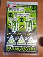Наклейки Kawasaki 30x45cm