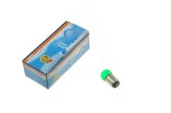 Лампа двухконтактная S25 12V 10W/5W стоп, габарит зеленая