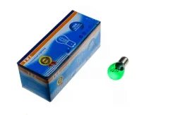 Лампа двухконтактная S25 12V 21W/5W стоп, габарит зеленая